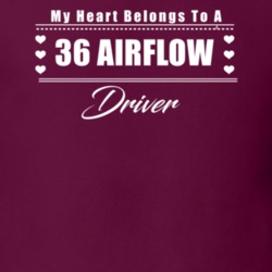 My Heart Belongs To A 1936 Airflow Driver Dark Color T Shirt