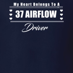 My Heart Belongs To A 1937 Airflow Driver Dark Color T Shirt