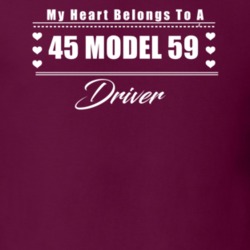 My Heart Belongs To A 1945 Model 59 Driver Dark Color T Shirt