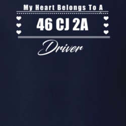 My Heart Belongs To A 1946 Cj 2A Driver Dark Color T Shirt