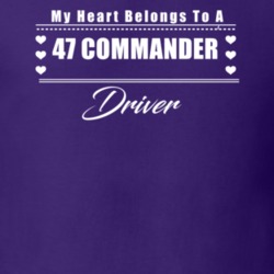 My Heart Belongs To A 1947 Commander Driver Dark Color T Shirt
