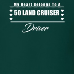 My Heart Belongs To A 1950 Land Cruiser Driver Dark Color T Shirt