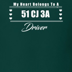 My Heart Belongs To A 1951 Cj 3A Driver Dark Color T Shirt