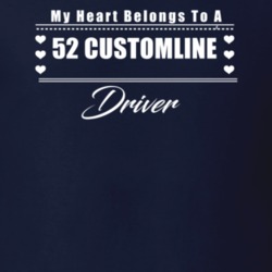 My Heart Belongs To A 1952 Customline Driver Dark Color T Shirt
