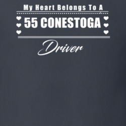 My Heart Belongs To A 1955 Conestoga Driver Dark Color T Shirt