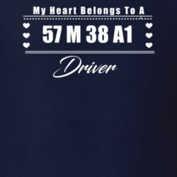 My Heart Belongs To A 1957 M 38 A1 Driver Dark Color T Shirt