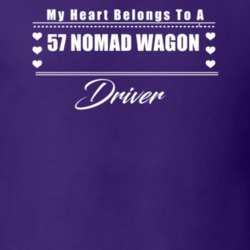 My Heart Belongs To A 1957 Nomad Wagon Driver Dark Color T Shirt