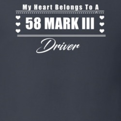My Heart Belongs To A 1958 Mark Iii Driver Dark Color T Shirt