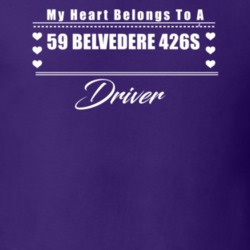 My Heart Belongs To A 1959 Belvedere 426S Driver Dark Color T Shirt
