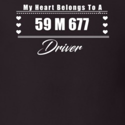My Heart Belongs To A 1959 M 677 Driver Dark Color T Shirt