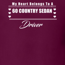 My Heart Belongs To A 1960 Country Sedan Driver Dark Color T Shirt