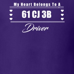 My Heart Belongs To A 1961 Cj 3B Driver Dark Color T Shirt