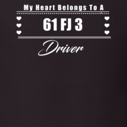My Heart Belongs To A 1961 Fj 3 Driver Dark Color T Shirt