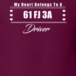 My Heart Belongs To A 1961 Fj 3A Driver Dark Color T Shirt