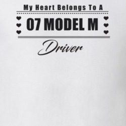 My Heart Belongs To A 1907 Model M Driver Light Color T Shirt