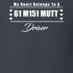My Heart Belongs To A 1961 M151 Mutt Driver Dark Color T Shirt