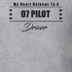 My Heart Belongs To A 2007 Pilot Driver Light Color T Shirt