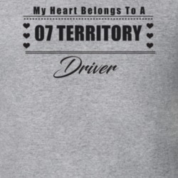 My Heart Belongs To A 2007 Territory Driver Light Color T Shirt