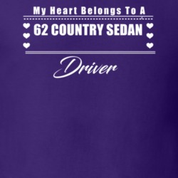 My Heart Belongs To A 1962 Country Sedan Driver Dark Color T Shirt