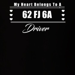 My Heart Belongs To A 1962 Fj 6A Driver Dark Color T Shirt