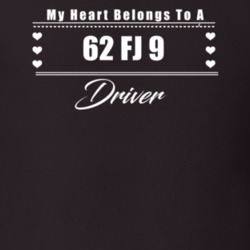 My Heart Belongs To A 1962 Fj 9 Driver Dark Color T Shirt