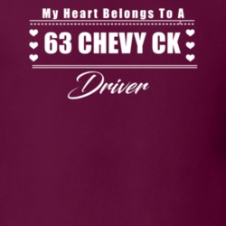 My Heart Belongs To A 1963 Chevy Ck Driver Dark Color T Shirt