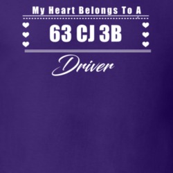 My Heart Belongs To A 1963 Cj 3B Driver Dark Color T Shirt