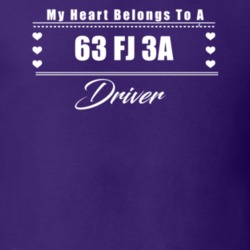 My Heart Belongs To A 1963 Fj 3A Driver Dark Color T Shirt