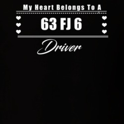 My Heart Belongs To A 1963 Fj 6 Driver Dark Color T Shirt