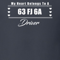 My Heart Belongs To A 1963 Fj 6A Driver Dark Color T Shirt