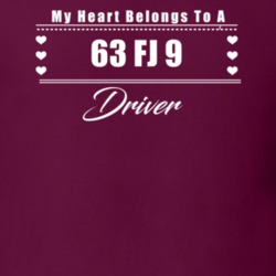 My Heart Belongs To A 1963 Fj 9 Driver Dark Color T Shirt