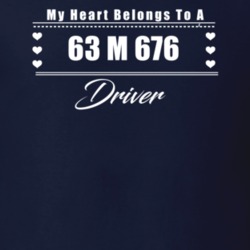 My Heart Belongs To A 1963 M 676 Driver Dark Color T Shirt