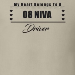 My Heart Belongs To A 2008 Niva Driver Light Color T Shirt