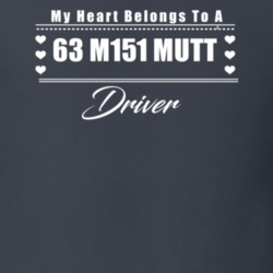 My Heart Belongs To A 1963 M151 Mutt Driver Dark Color T Shirt