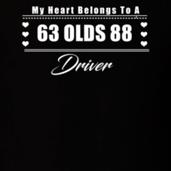 My Heart Belongs To A 1963 Olds 88 Driver Dark Color T Shirt