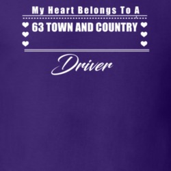 My Heart Belongs To A 1963 Town And Country Driver Dark Color T Shirt
