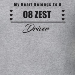 My Heart Belongs To A 2008 Zest Driver Light Color T Shirt