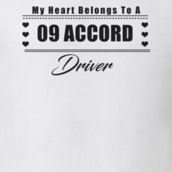 My Heart Belongs To A 2009 Accord Driver Light Color T Shirt