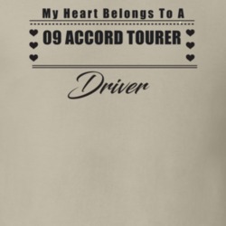 My Heart Belongs To A 2009 Accord Tourer Driver Light Color T Shirt