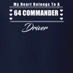 My Heart Belongs To A 1964 Commander Driver Dark Color T Shirt