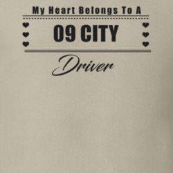 My Heart Belongs To A 2009 City Driver Light Color T Shirt