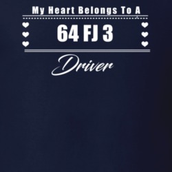My Heart Belongs To A 1964 Fj 3 Driver Dark Color T Shirt