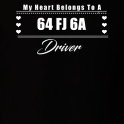 My Heart Belongs To A 1964 Fj 6A Driver Dark Color T Shirt