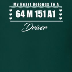 My Heart Belongs To A 1964 M 151 A1 Driver Dark Color T Shirt