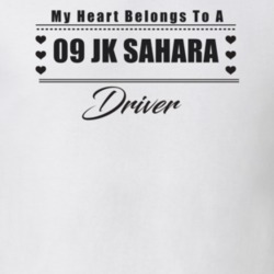 My Heart Belongs To A 2009 Jk Sahara Driver Light Color T Shirt