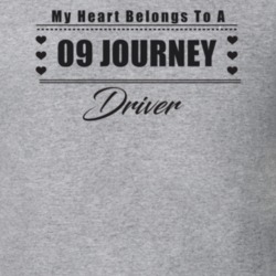 My Heart Belongs To A 2009 Journey Driver Light Color T Shirt