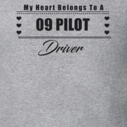 My Heart Belongs To A 2009 Pilot Driver Light Color T Shirt