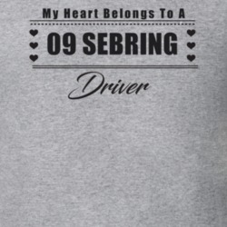 My Heart Belongs To A 2009 Sebring Driver Light Color T Shirt