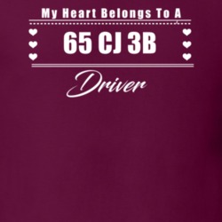 My Heart Belongs To A 1965 Cj 3B Driver Dark Color T Shirt