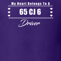 My Heart Belongs To A 1965 Cj 6 Driver Dark Color T Shirt
